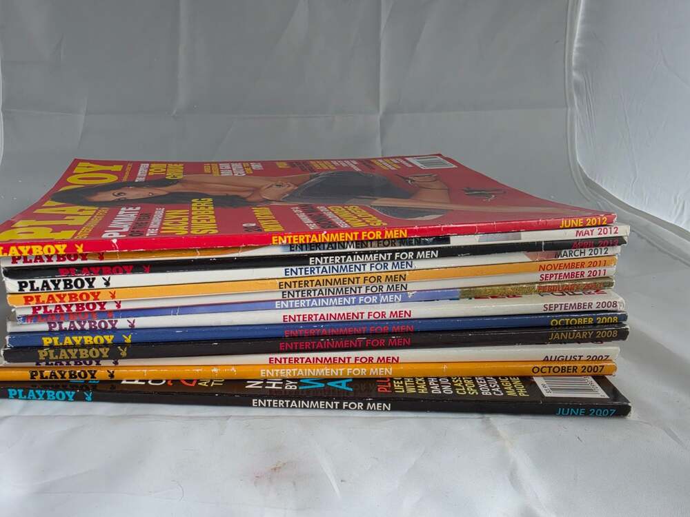 Lot of 13 Playboy Entertainment For Men Magazines (2007-2012)